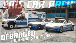 Los Santos EMS Vehicles Pack with Working Stretcher | FiveM Ready Non-ELS | Debadged