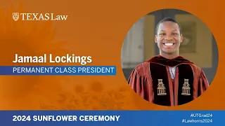 Sunflower Ceremony 2024  – Jamaal Lockings Gives Student Address