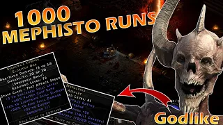 1000 Mephisto Runs - Diablo 2 Resurrected Loot Highlights