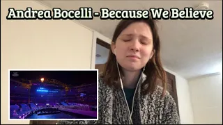 Andrea Bocelli - Because We Believe REACTION 🥰🇮🇹