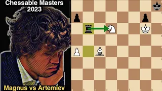 The First Game was Upset for Magnus | Magnus vs Artemiev | Chessable Masters 2023