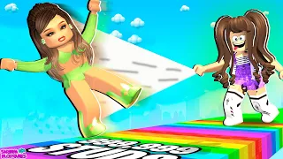 JOGUEI A ARIANA GRANDE ATÉ A LUA - Yeet A Friend! Roblox