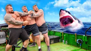 World's Strongest Men VS DEEP SEA FISHING! ft. The Stoltmans