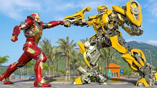 Transformers: Rise of The Beasts - Bumblebee vs Iron Man Final Fight | Paramount Pictures [HD]