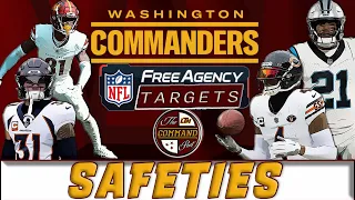 The Command Post | Washington Commanders Free Agency Targets: SAFETIES❗ My Targets🎯vs. Theirs