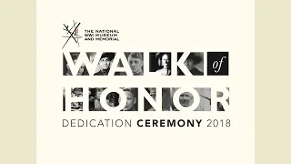 2018 Walk of Honor Dedication Ceremony - May 2018