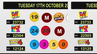 NLCB Draws   Tuesday October 17th 2023