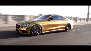 Mercedes Benz S550 - Full Wrapped By Impressive Wrap in Custom Gold Chrome