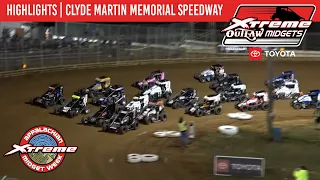 Xtreme Outlaw Midget Series | Clyde Martin Memorial Speedway | August 8, 2023 | HIGHLIGHTS