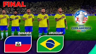 HAITI vs BRAZIL FINAL | Copa America 2024 | Full Match All Goals | PES Gameplay PC