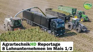 Chopping maize report 1/2 | 10 forage harvester from John Deere, Claas, New Holland