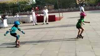 Ridhi sidhi winning skating competition