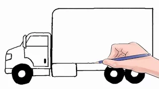 How to Draw a Delivery Truck Easy Step by Step