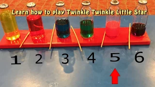 Snapple Bottles Xylophone video with Twinkle Twinkle Little Star instructions