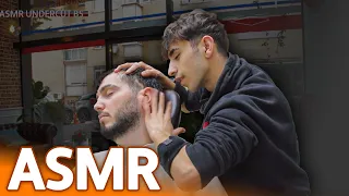 YOUNG BARBER ASMR MASSAGE | Sleep Fast With Asmr Head Massage In Real Barber Shop