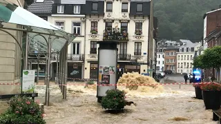 Belgian city Spa flooded after heavy rains | AFP