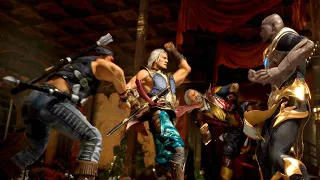 Mortal Kombat 11 Aftermath DLC - Shang Tsung and Fujin + Nightwolf Vs Geras Fight Scene