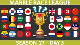 Marble Race League Season 27 DAY 5, Marble Race in Algodoo