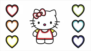 Hello Kitty | Learn how to draw a hello kitty drawing | Easy drawing learning