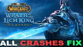 World of Warcraft Classic: Wrath of the Lich King PC Crashes Fix | Fps Boost +Performance  Fps Drop