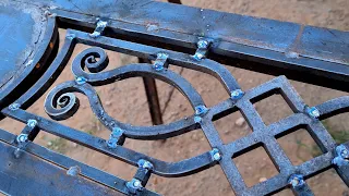 Method of forming iron windows | Ornate iron window door