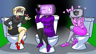 SKIBIDI TOILET, But They're GIRLS?! (Cartoon Animation)