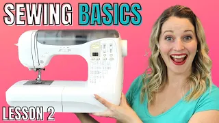 LEARN HOW TO SEW with this EASY FOR BEGINNERS sewing class (Lesson 2) FREE ONLINE SEWING CLASSES