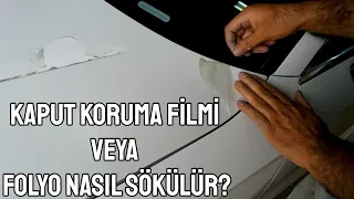 Kaput koruma filmi veya folyo nasıl sökülür?