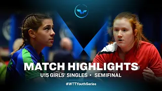 Sara Tokic vs Sophie Earley | WTT Youth Contender Lignano | U15 GS | SF