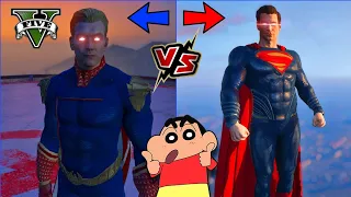 GTA 5 : SHINCHAN FINDS OUT WHO IS BEST SUPERMAN OR HOMELANDER IN GTA V (Part 6) | IamBolt Gaming