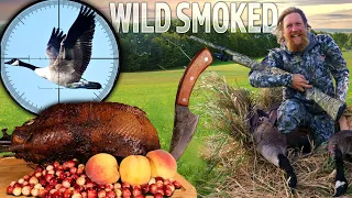 Wild Fruit Glazed Goose Catch & Cook in a DIY Tipi Smoker