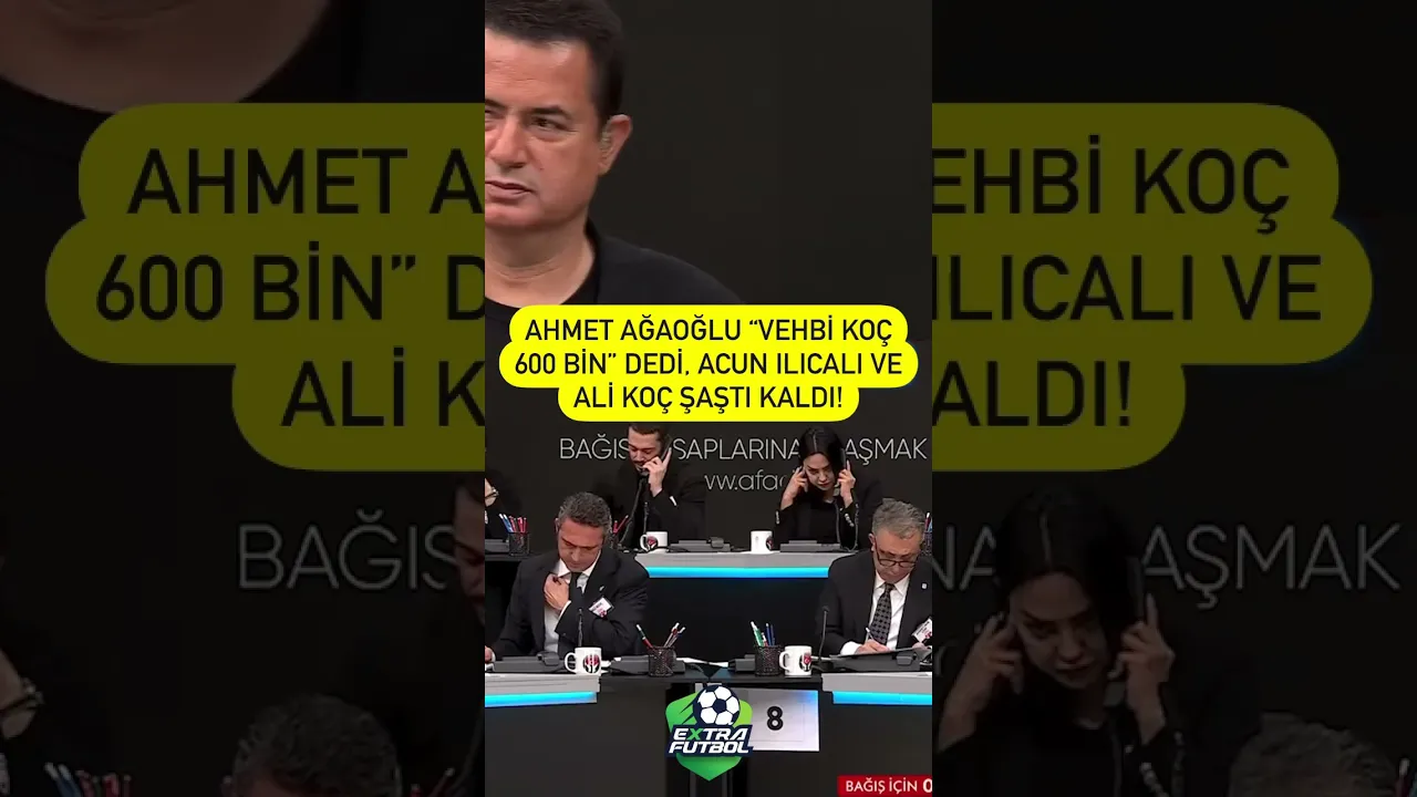 🇹🇷Ahmet Ağaoğlu “Vehbi Koç 600 bin” dedi, Ali Koç ve Acun Ilıcalı şaştı kaldı!