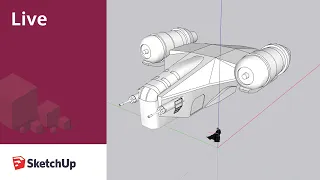 Modeling the Razor Crest Live in SketchUp