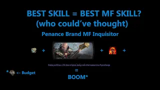 [3.23 Affliction] MF Penance Brand Inquisitor 87 IQ/280IR 150M DPS + Craft +5 Phys Spell Staff