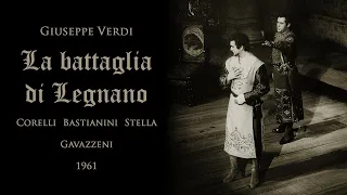 Verdi: La battaglia di Legnano 1961 Gavazzeni; Corelli, Bastianini, Stella IT/EN libretto on screen