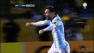 Ecuador vs Argentina (1-3) - GOLES de MESSI - Eliminatorias a Rusia 2018
