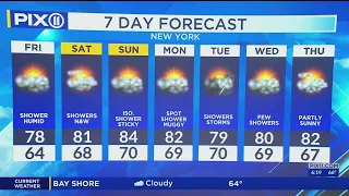 NY, NJ forecast: More showers into the weekend