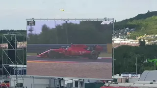 F1 2019 Hungarian Grand Prix first lap (start/finish line)