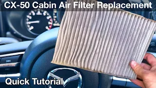2023 Mazda cx50 How to replace cabin air filter