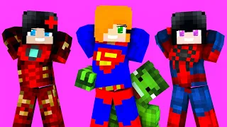 MONSTER SCHOOL : SUPER IDOL DANCE MEME SUPER HERO GIRLS - MINECRAFT ANIMATION