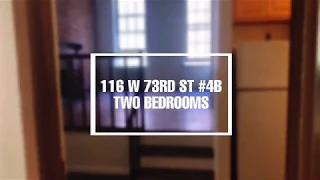 116 W 73rd St #4B Two Bedroom for rent ||NYC