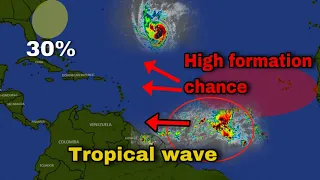 Next storm likely soon • Caribbean rainfall increase possible with approaching tropical waves