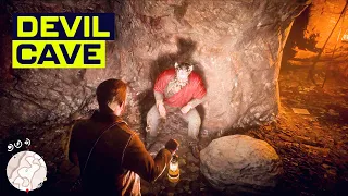 What happens if you go into the Devil Cave in Red Dead Redemption 2?