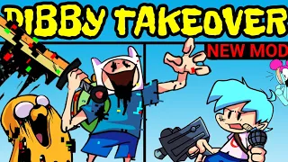 Friday Night Funkin' New VS Pibby Finn and Jake - CN Takeover | Come Learn With Pibby x FNF Mod