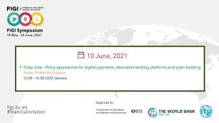 FIGI-2021 | Policy approaches for digital payments, alternative lending platforms and open banking