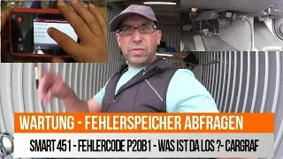 Wartung Teil 16 von 17 - Fehlerspeicher abfragen - Fehlercode P20B1 - SMART 451