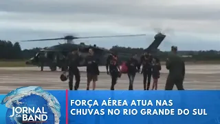 Força Aérea Brasileira auxilia nos resgates no Rio Grande do Sul | Jornal da Band