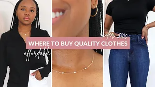 Where to Buy Quality Clothes *Affordable Basics Brands*