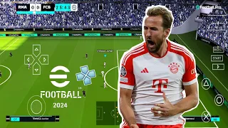 EFOOTBALL PES 2024 PPSSPP ORIGINAL PS5 On Android& ISO BEST Graphics Offline