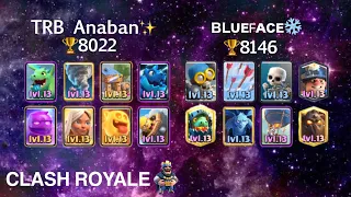 Anaban❤️Snipe vs ʙʟᴜᴇꜰᴀᴄᴇ❄［Clash Royale］